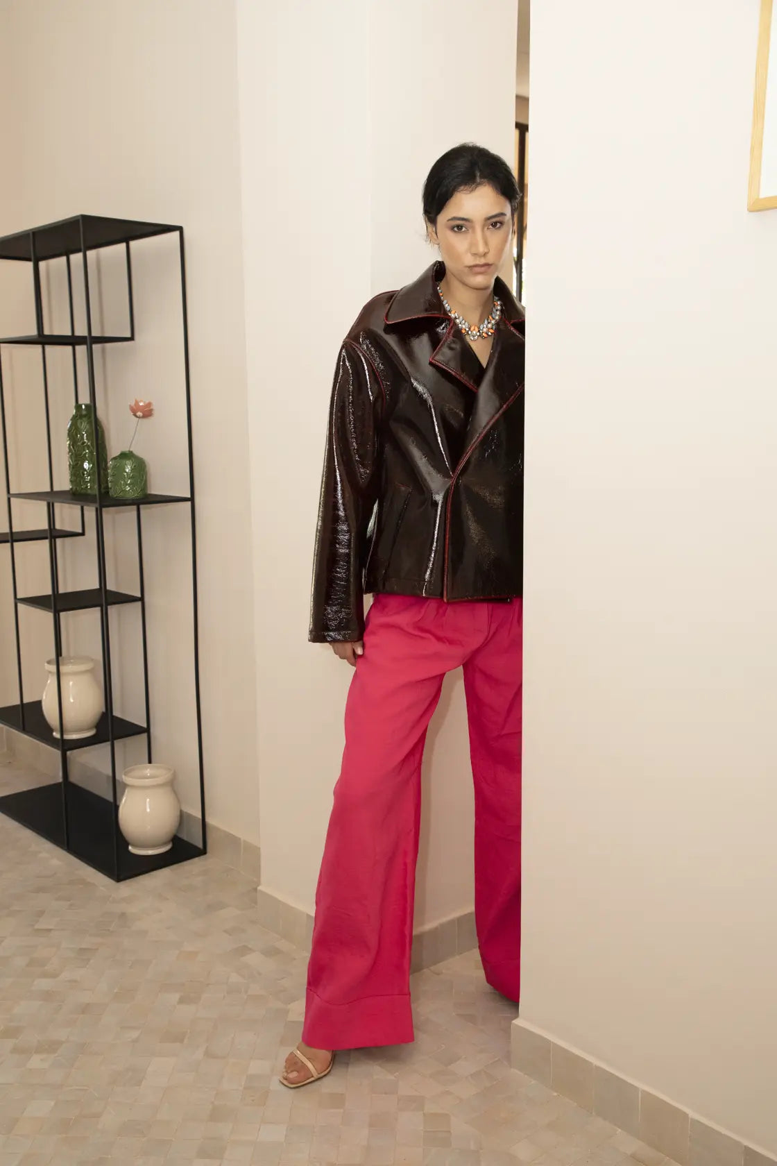 Pantalon Business As Usual Rose Fushia