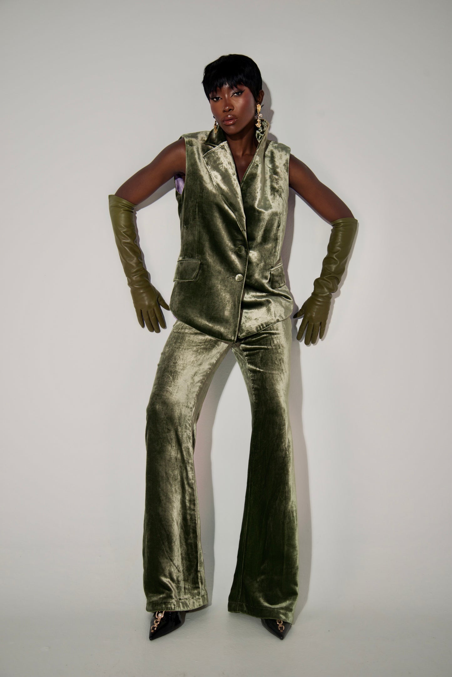 Tailleur Sauge